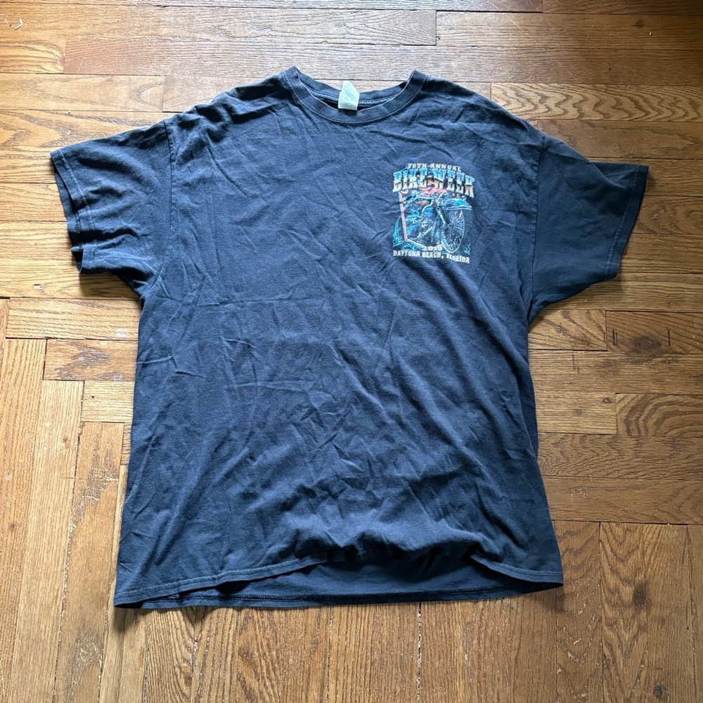 Daytona Bike Week 2019 T-Shirt 78th Annual Biker Rally Gildan XL Black‎